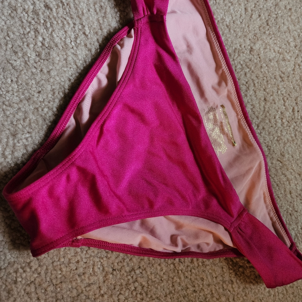 Hot pink victoria's secret swim bottom